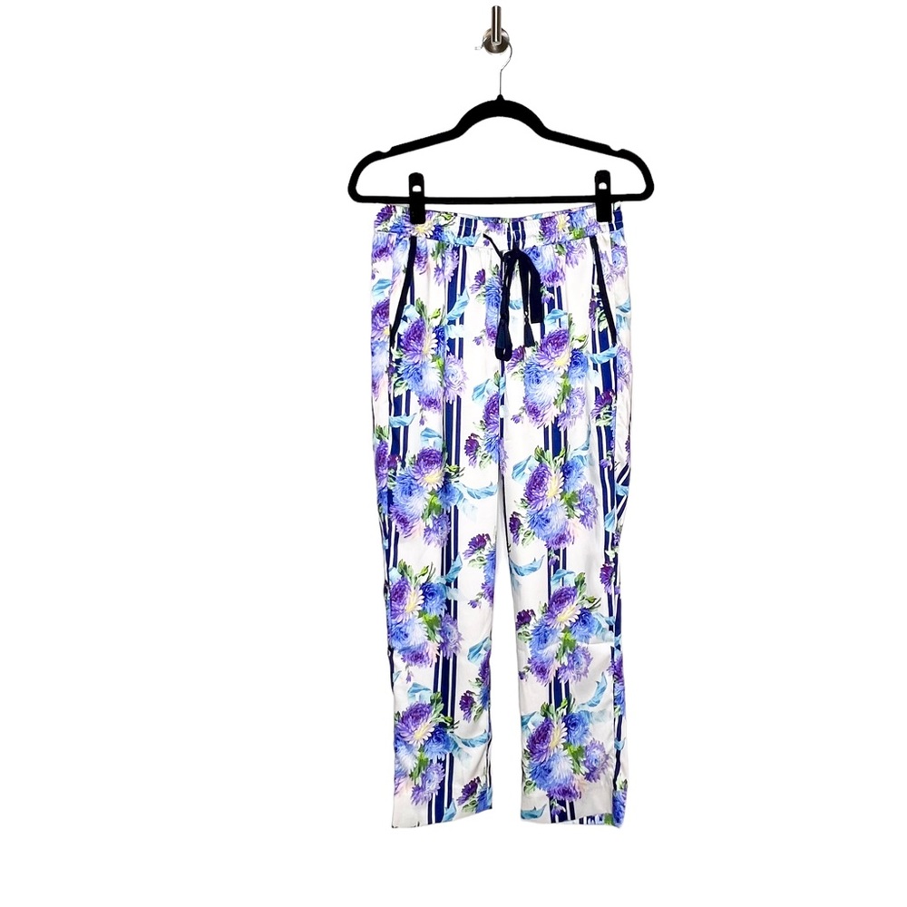 NEW J. Crew Women’s Drapey Pull-on Pants White/Blue 2 - Picture 5 of 11